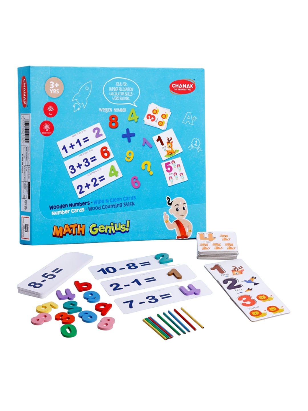 

Aditi Toys Kids Wooden Mathematics Learning and Development Toys, White