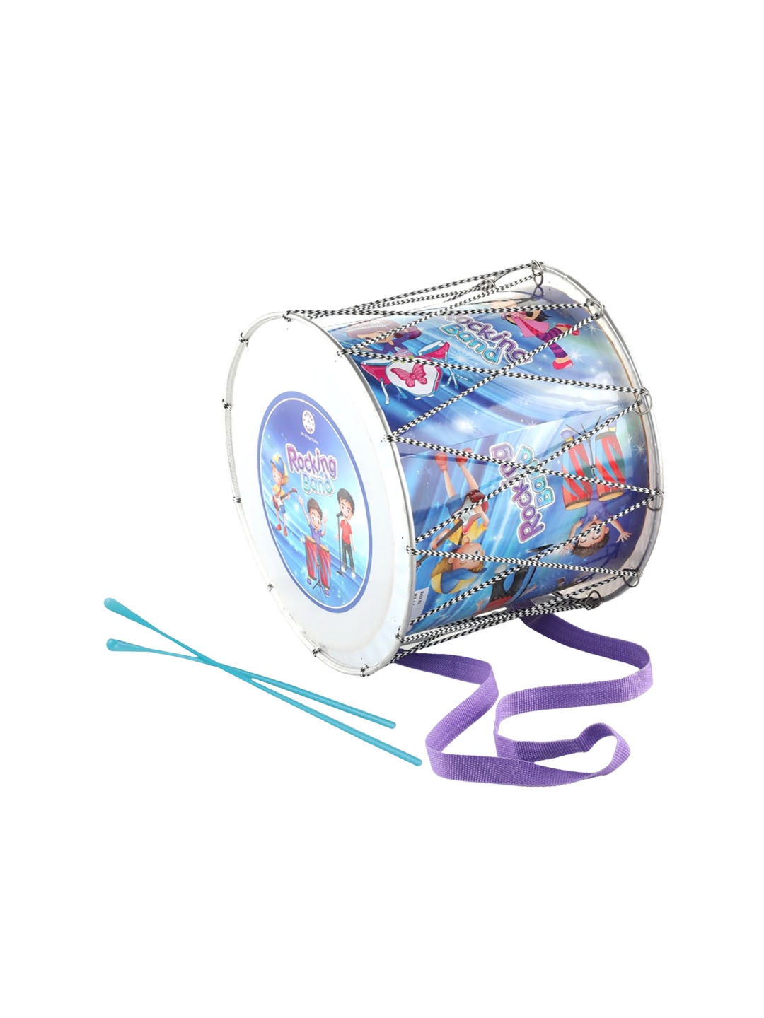 

Aditi Toys Kids Toy Drum With 2 Stick, Blue