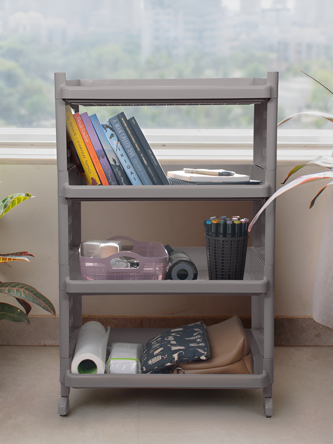 

SELVEL Grey Multi-Utility Unbreakable 3 Racks Kitchen Trolley Organiser