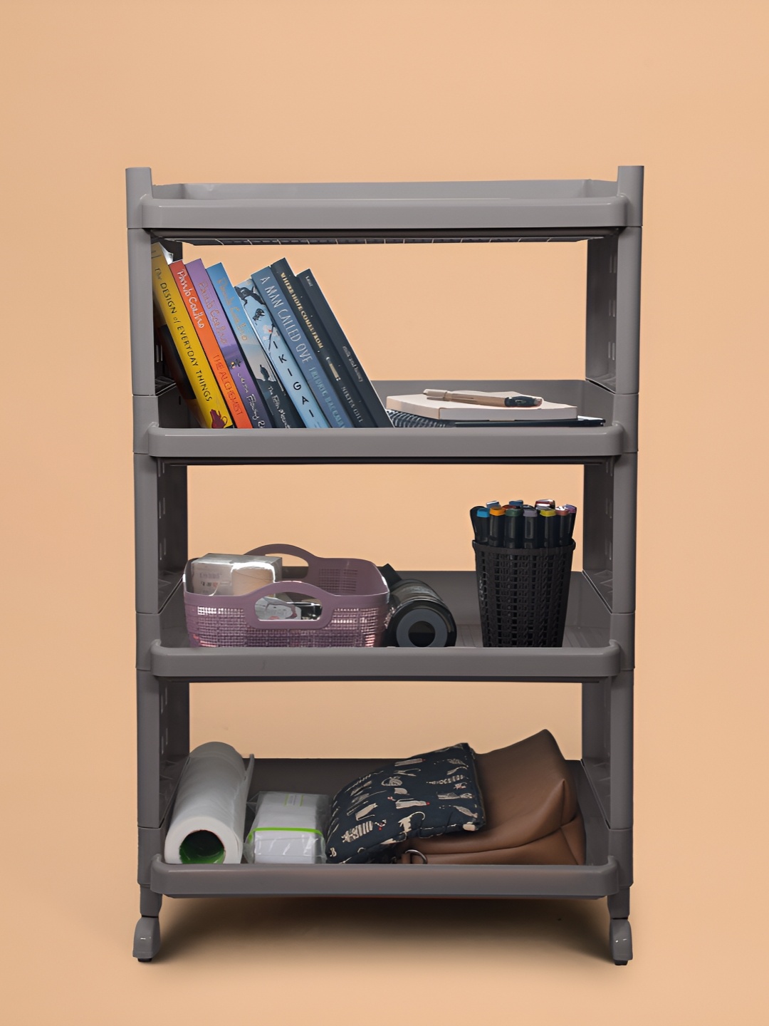 

SELVEL Grey Multi-Utility 5 Racks Storage Buddy Kitchen Organiser