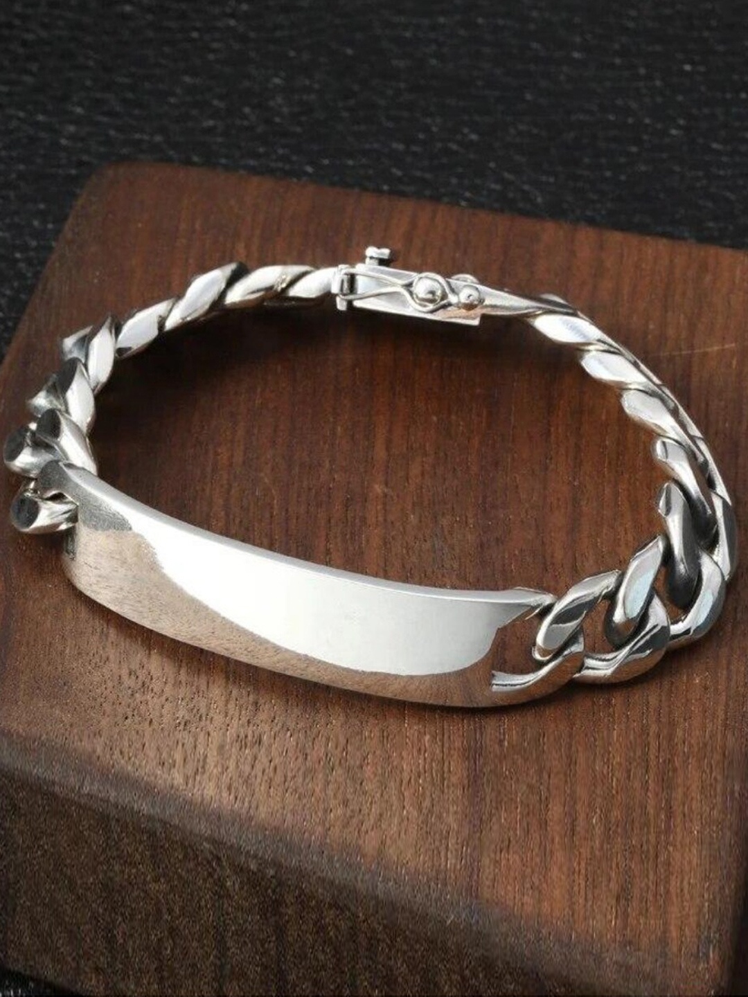 

WROGN Men Link Bracelet, Silver