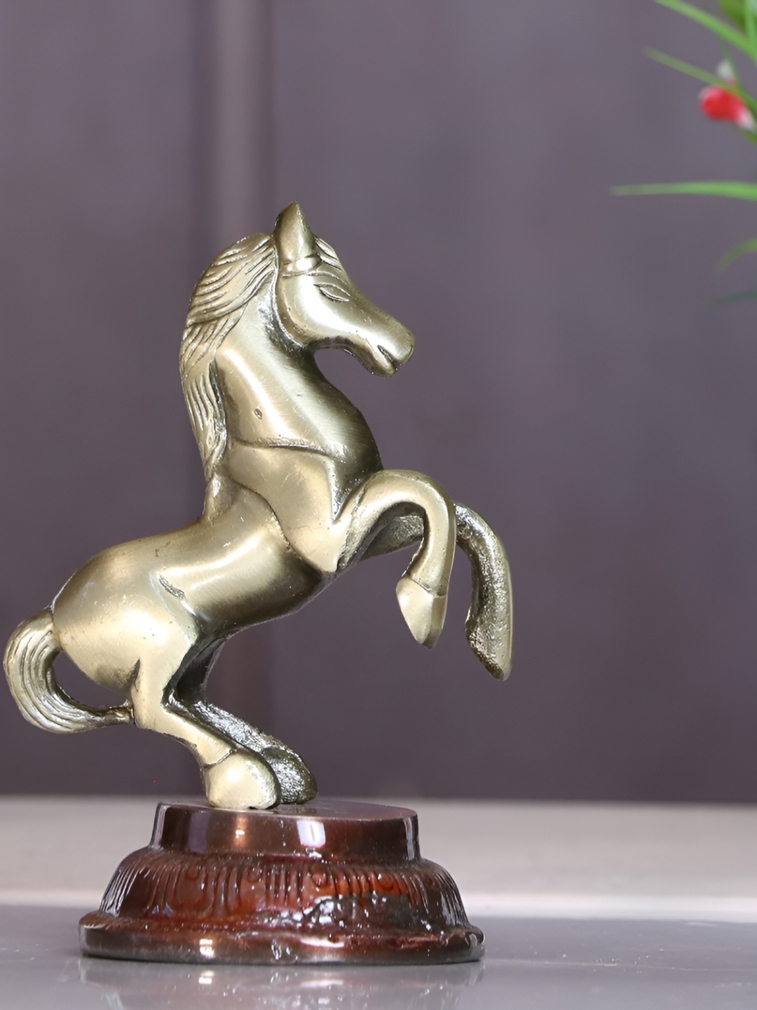 

Kridaykraft Grey Metal Horse Small Showpiece