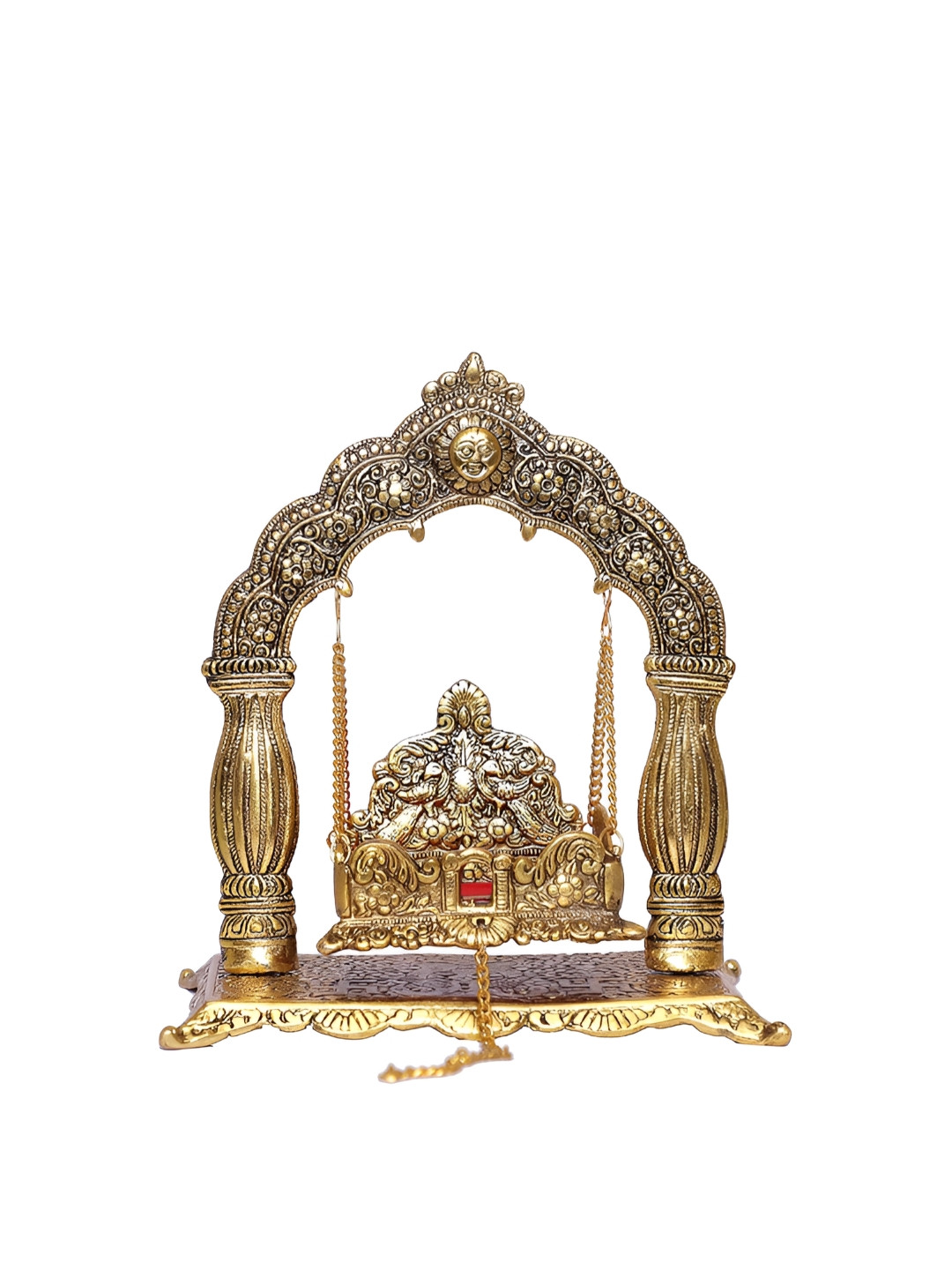 

Kridaykraft Gold-Toned Krishna Jhula Metal Showpiece