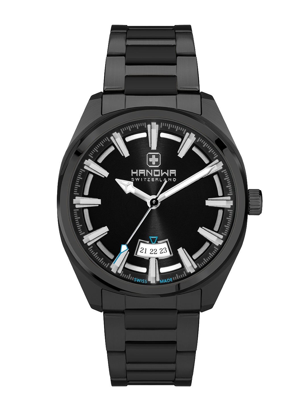 

Hanowa Men Water Resistance Stainless Steel Analogue Watch HAWGH2100440, Black