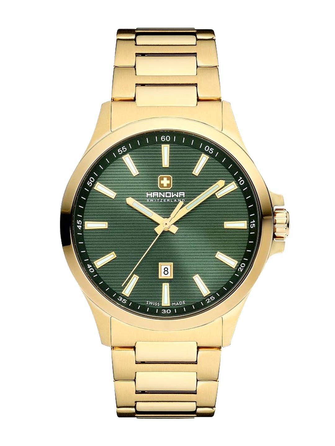 

Hanowa Men Water Resistance Stainless Steel Analogue Watch HAWGH0001810, Green