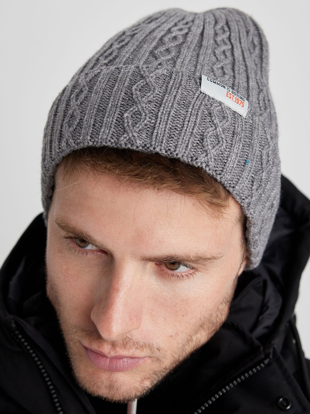 

DeFacto Self Design Beanie, Grey