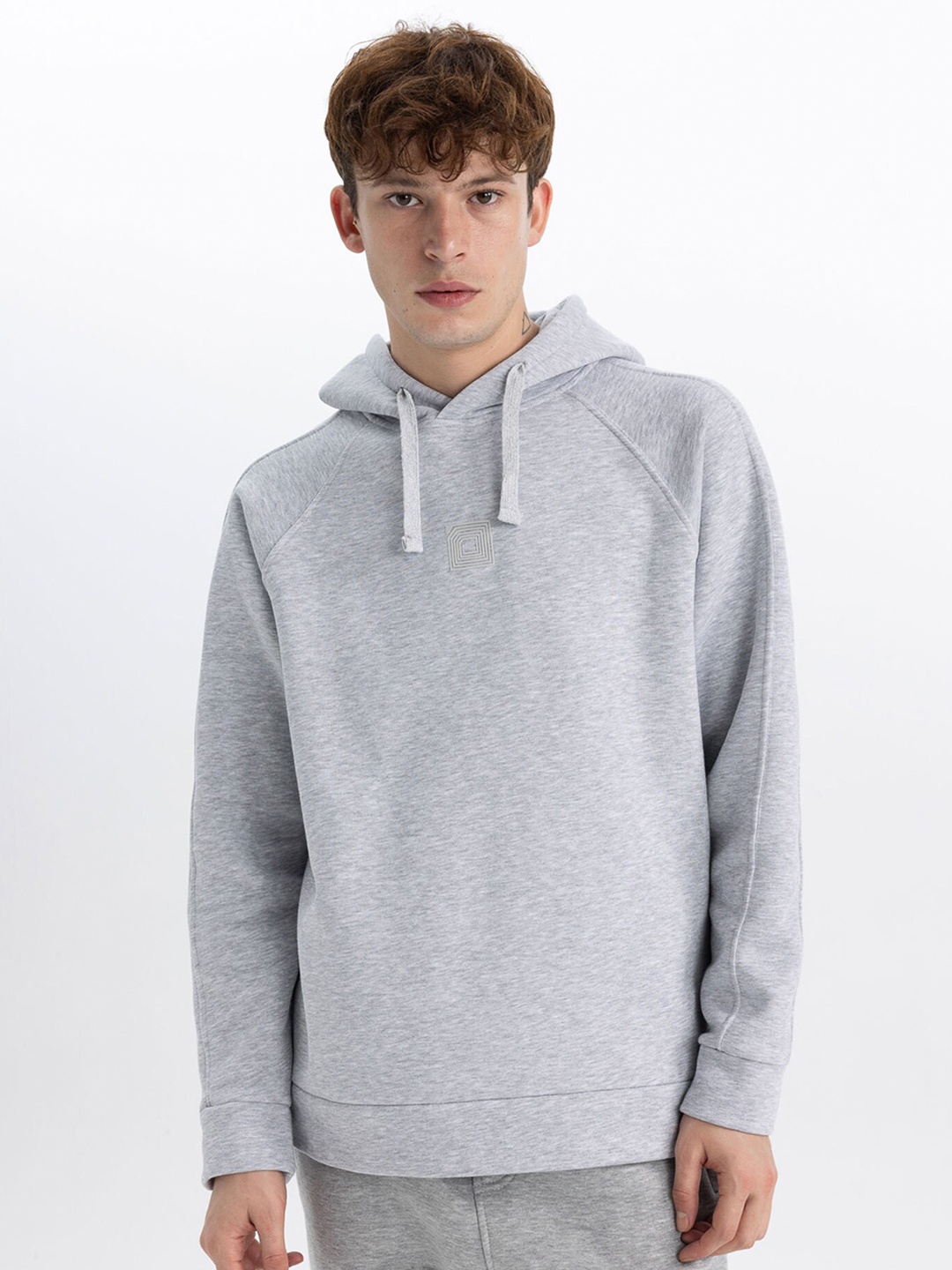 

DeFacto Hooded Pullover Sweatshirt, Grey
