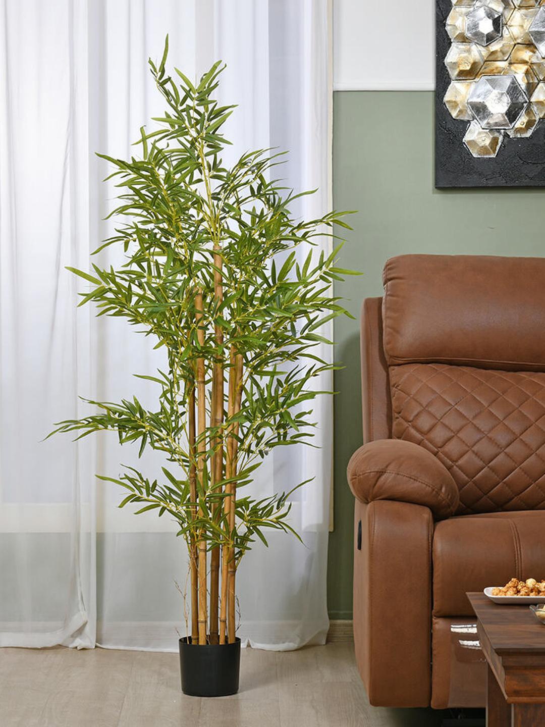 

Athome by Nilkamal Green Tropicana Artificial Bamboo Tree & Pot