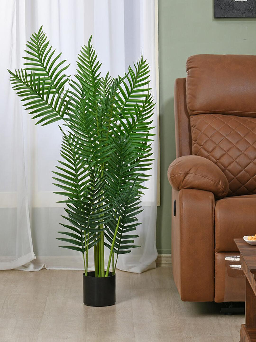 

Athome by Nilkamal Green Tropicana Artificial Areca Palm Tree & Pot