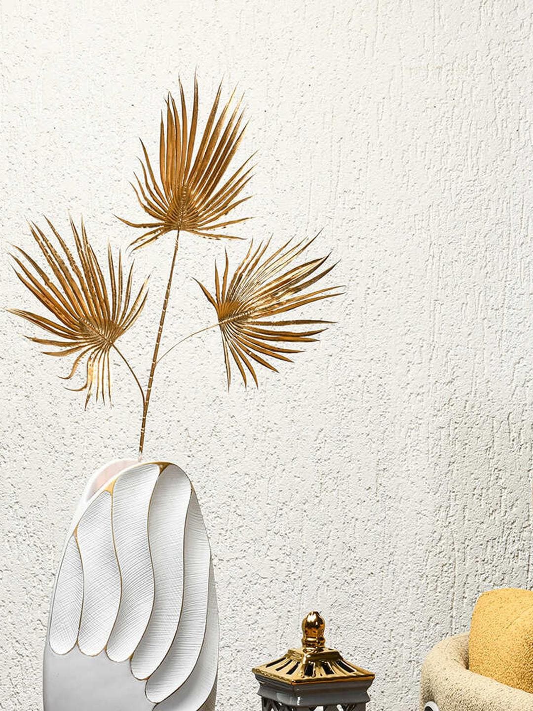 

Athome by Nilkamal Gold Toned Artificial Palm Leaf Stick