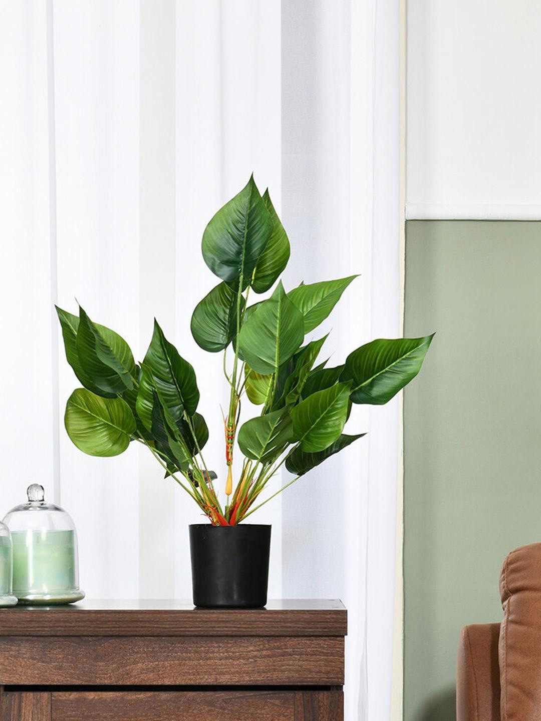 

Athome by Nilkamal Green Tropicana Burflower Artificial Plant & Pot