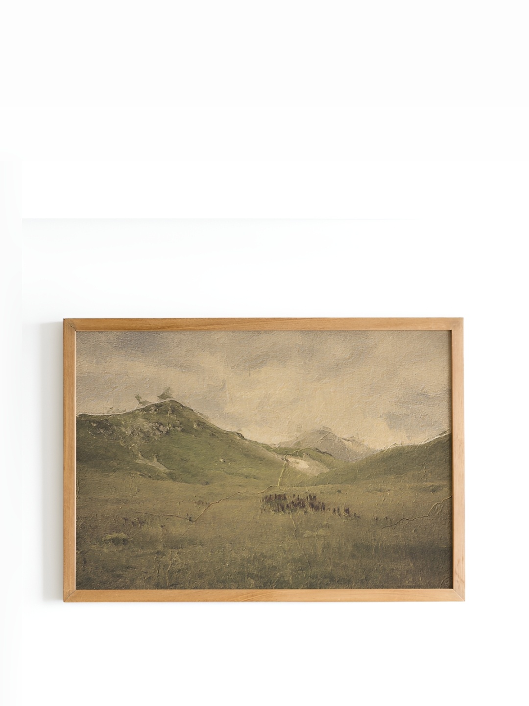 

Cadore Gifts Vintage Beige & Green Wooden Nature Painting Wall Art