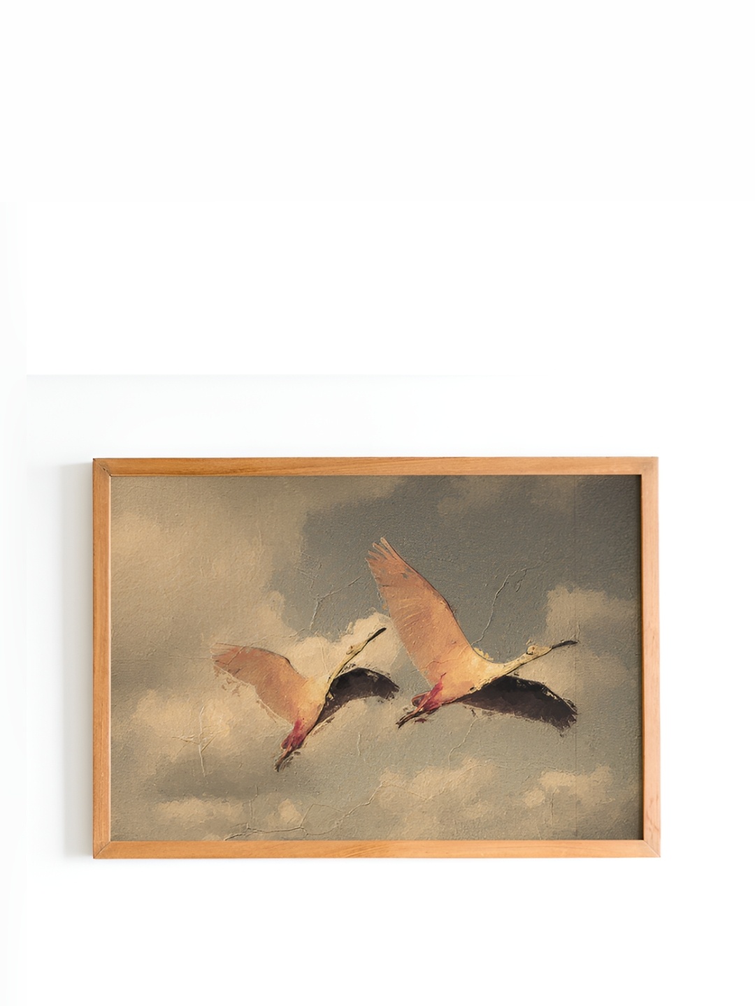 

Cadore Gifts Beige Bird Painting Vintage Painting Framed Wall Art