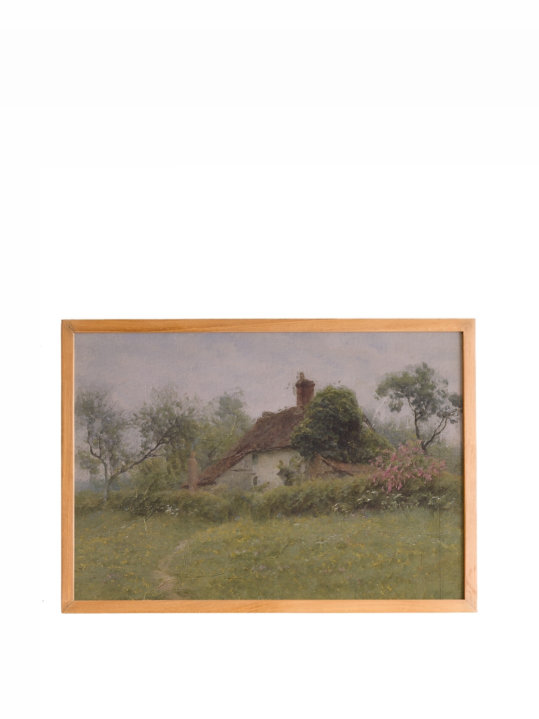 

Cadore Gifts Green & Beige Countryside Vintage Painting Framed Wall Art