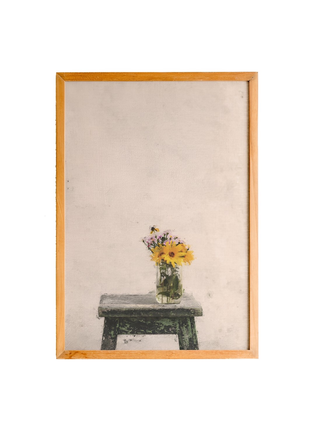 

Cadore Gifts Beige Yellow Synthetic Wooden Vintage Wall Paintings