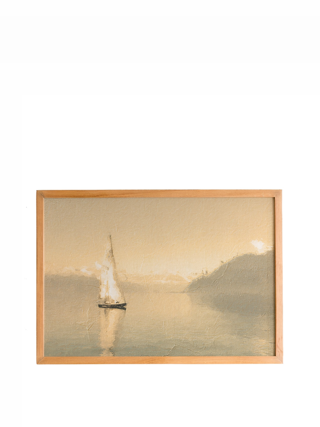 

Cadore Gifts Beige Coastal Vintage Painting Framed Wall Art