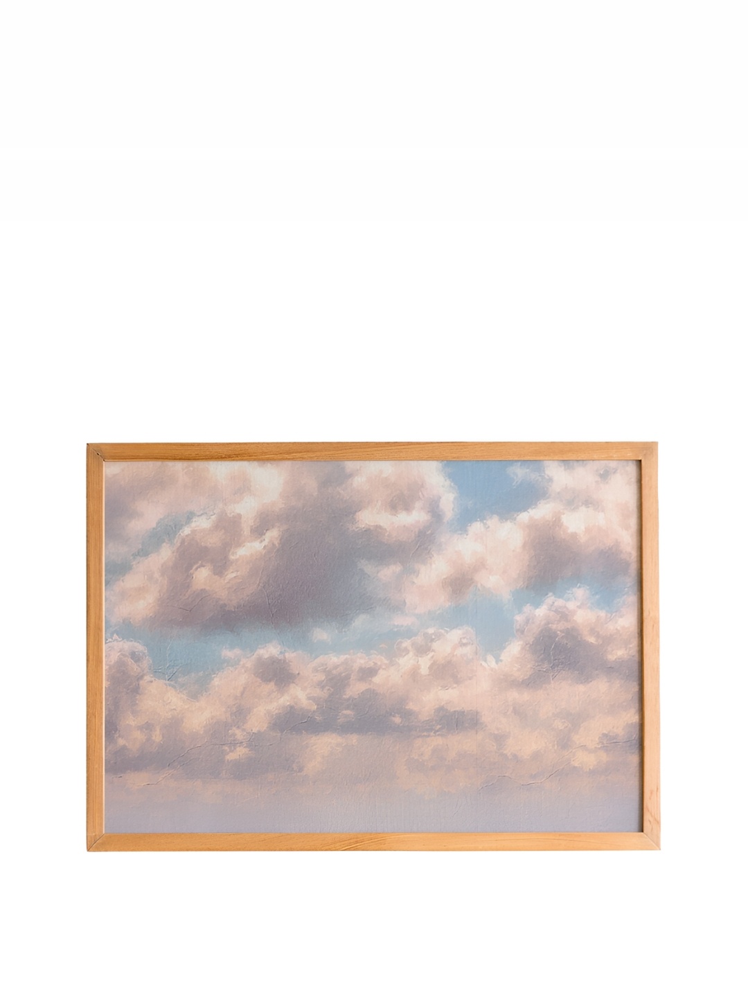 

Cadore Gifts Pink & Blue Clouds Vintage Painting Framed Wall Art