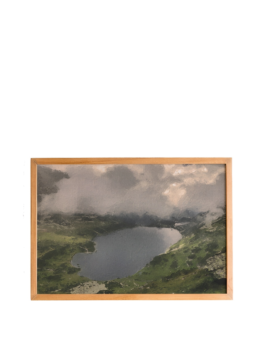 

Cadore Gifts Grey & Green Lake Vintage Painting Wall Art