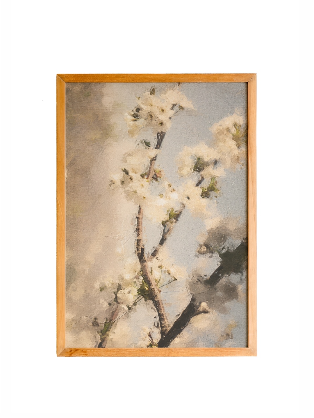 

Cadore Gifts Beige & White Tree Branches Vintage Painting Framed Wall Art