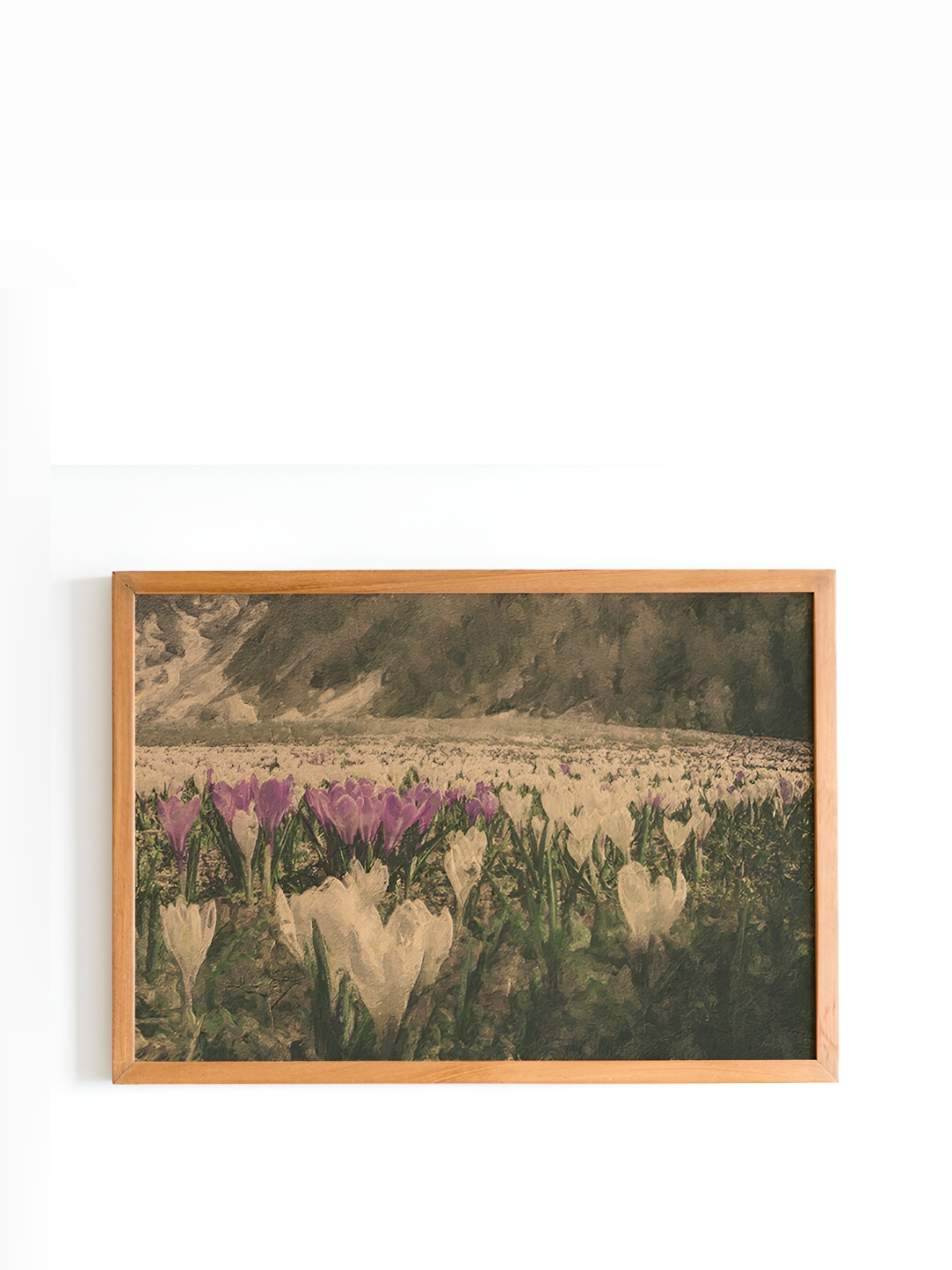 

Cadore Gifts Beige & Green Tulip Field Vintage Painting Wall Art