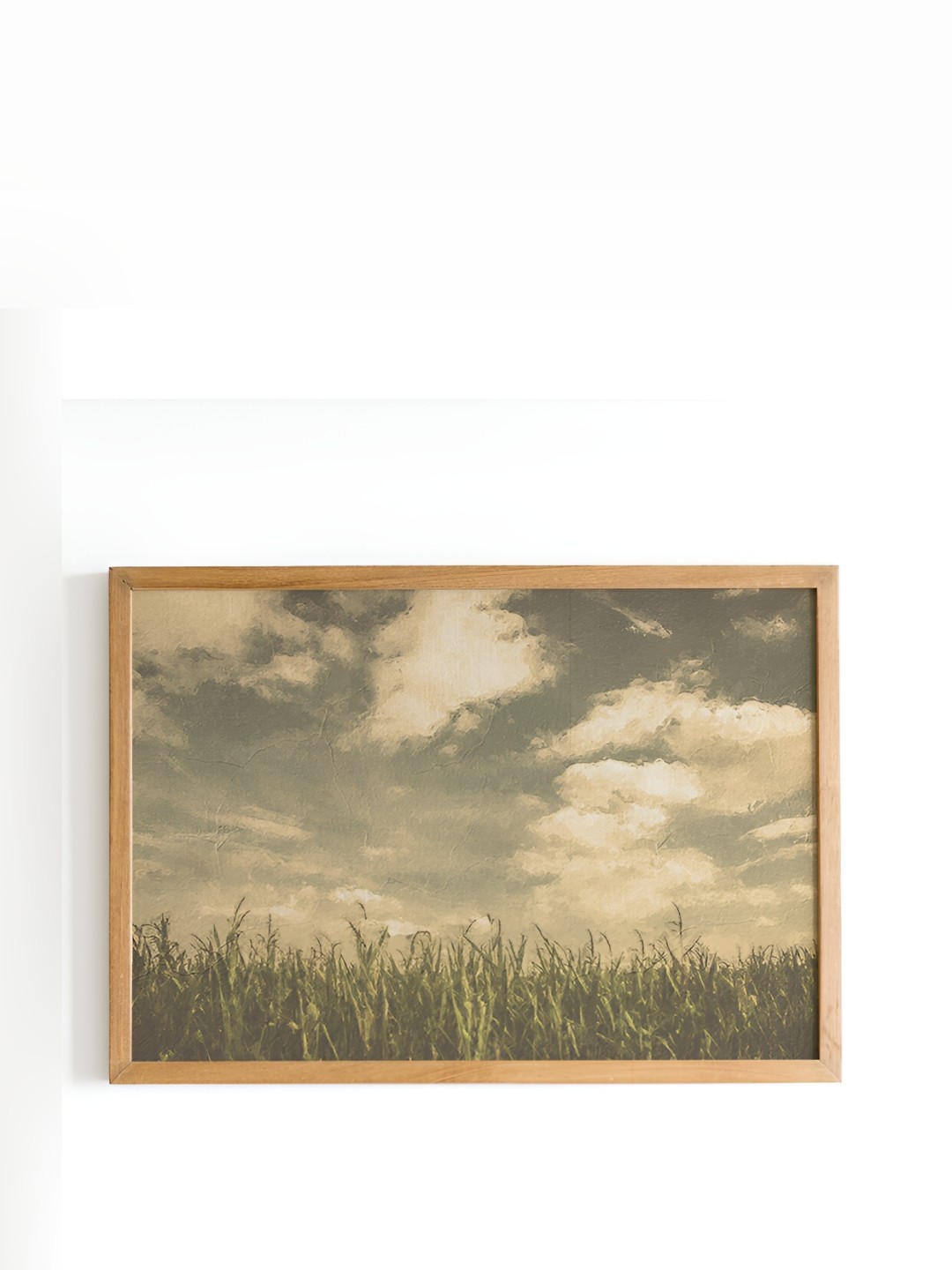 

Cadore Gifts Vintage Beige & Green Wooden Painting Wall Art