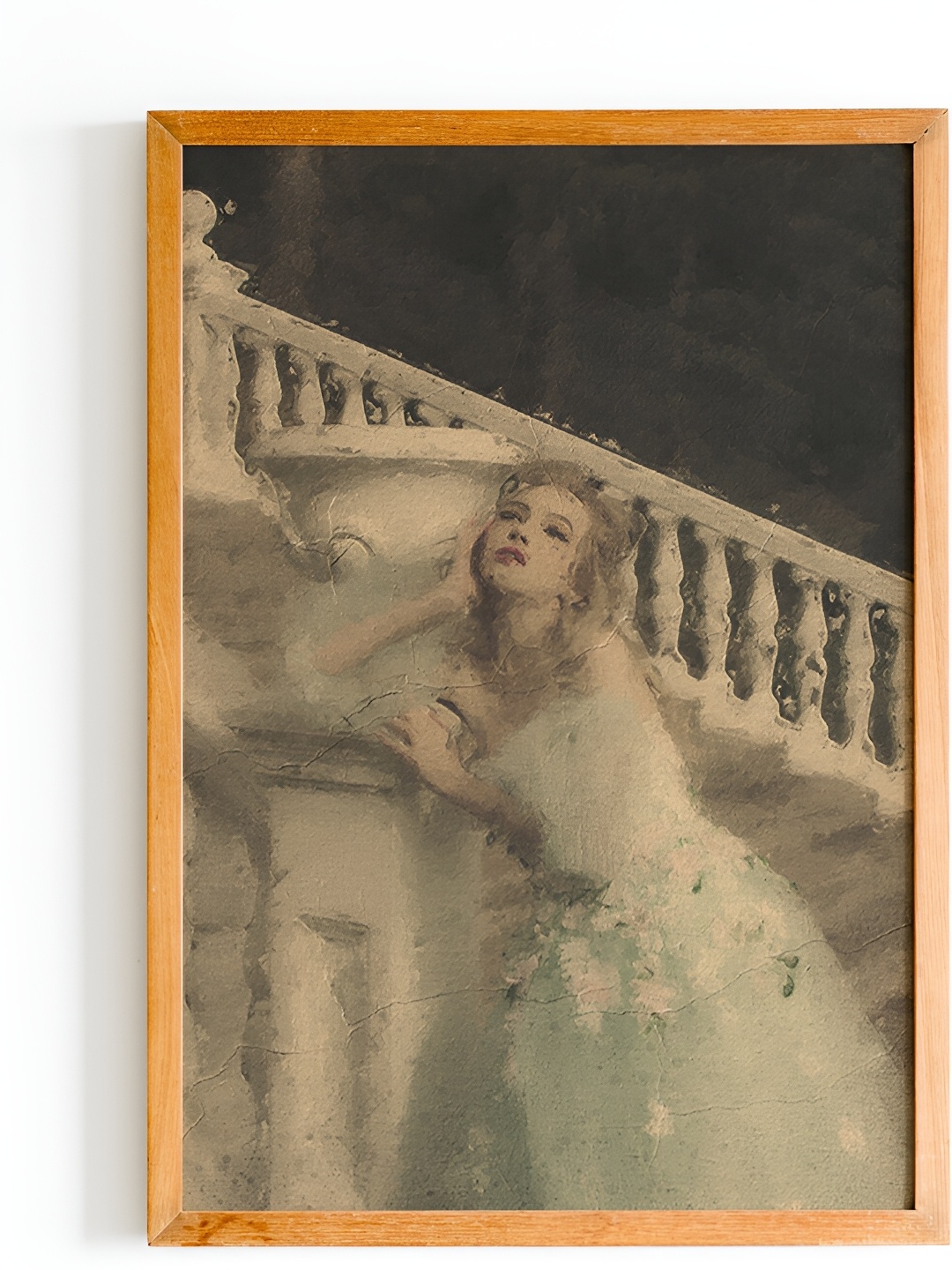 

Cadore Gifts Vintage Beige Wooden Painting Rectangular Wall Art