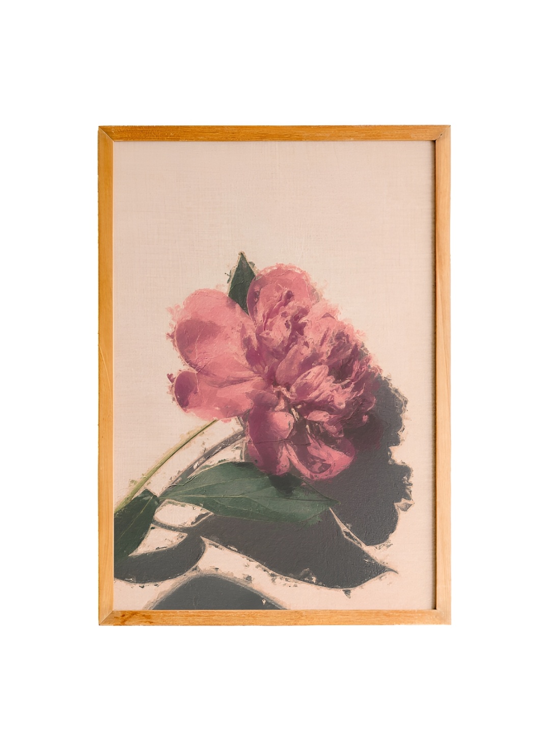 

Cadore Gifts Beige & Pink Flower Vintage Painting Framed Wall Art