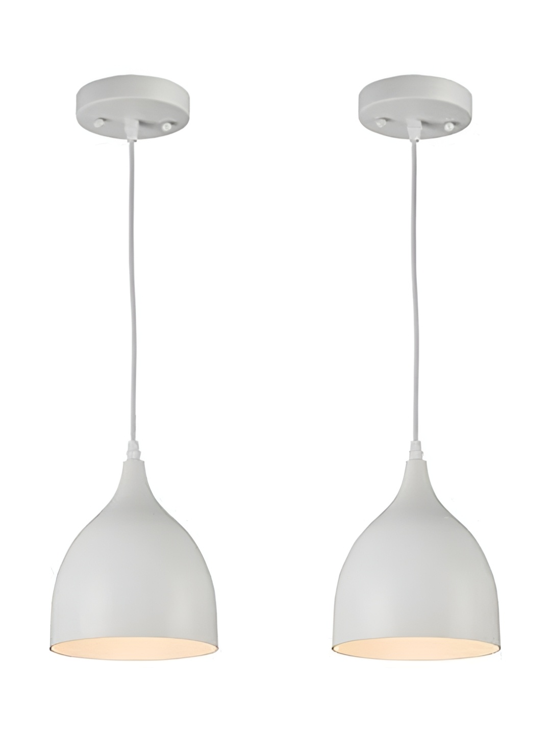 

GreyWings White 2 Pieces Colourblocked Aluminium Contemporary Ceiling Lamps