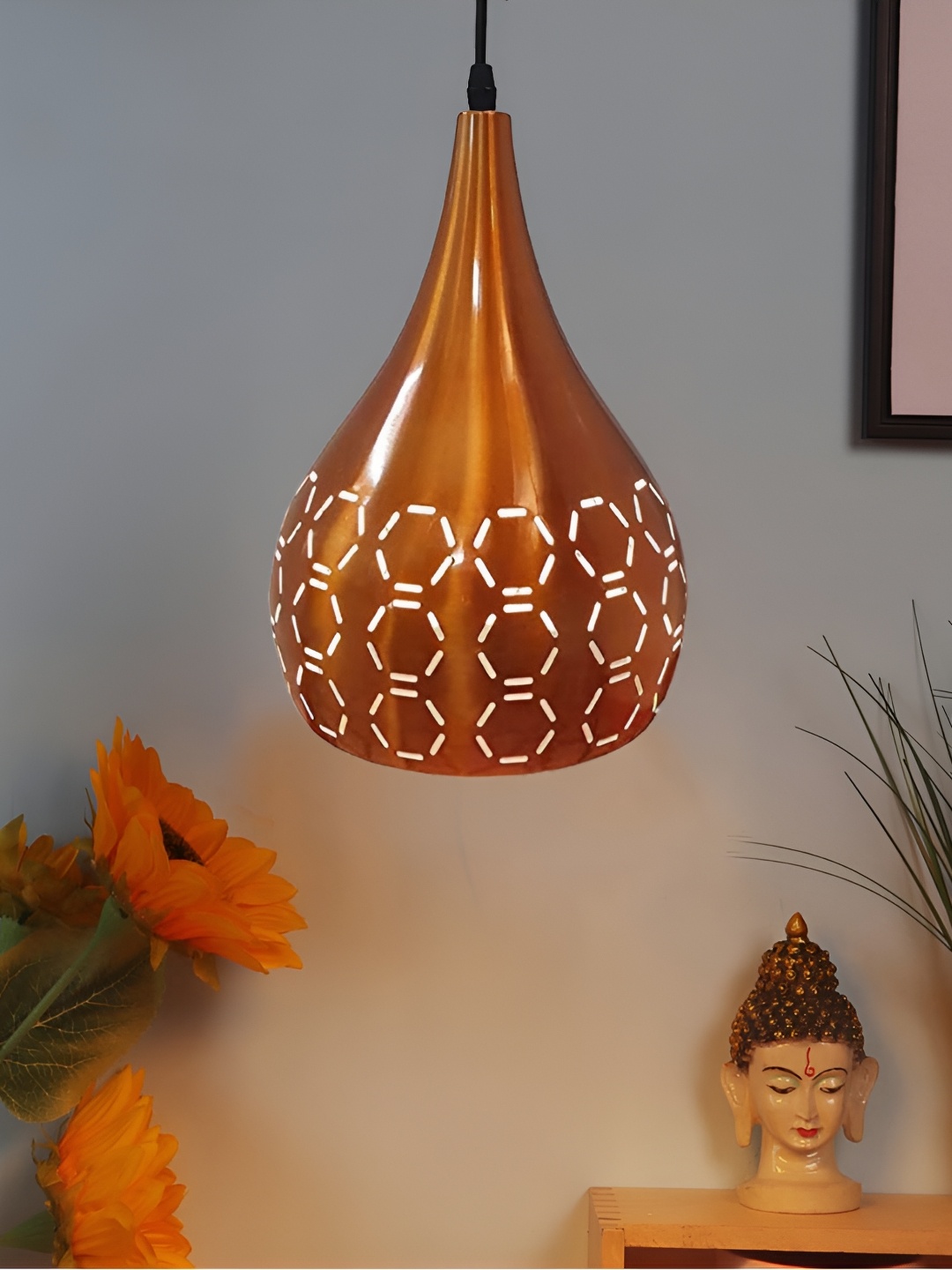 

GreyWings Copper Toned Aluminium Contemporary Ceiling Lamp