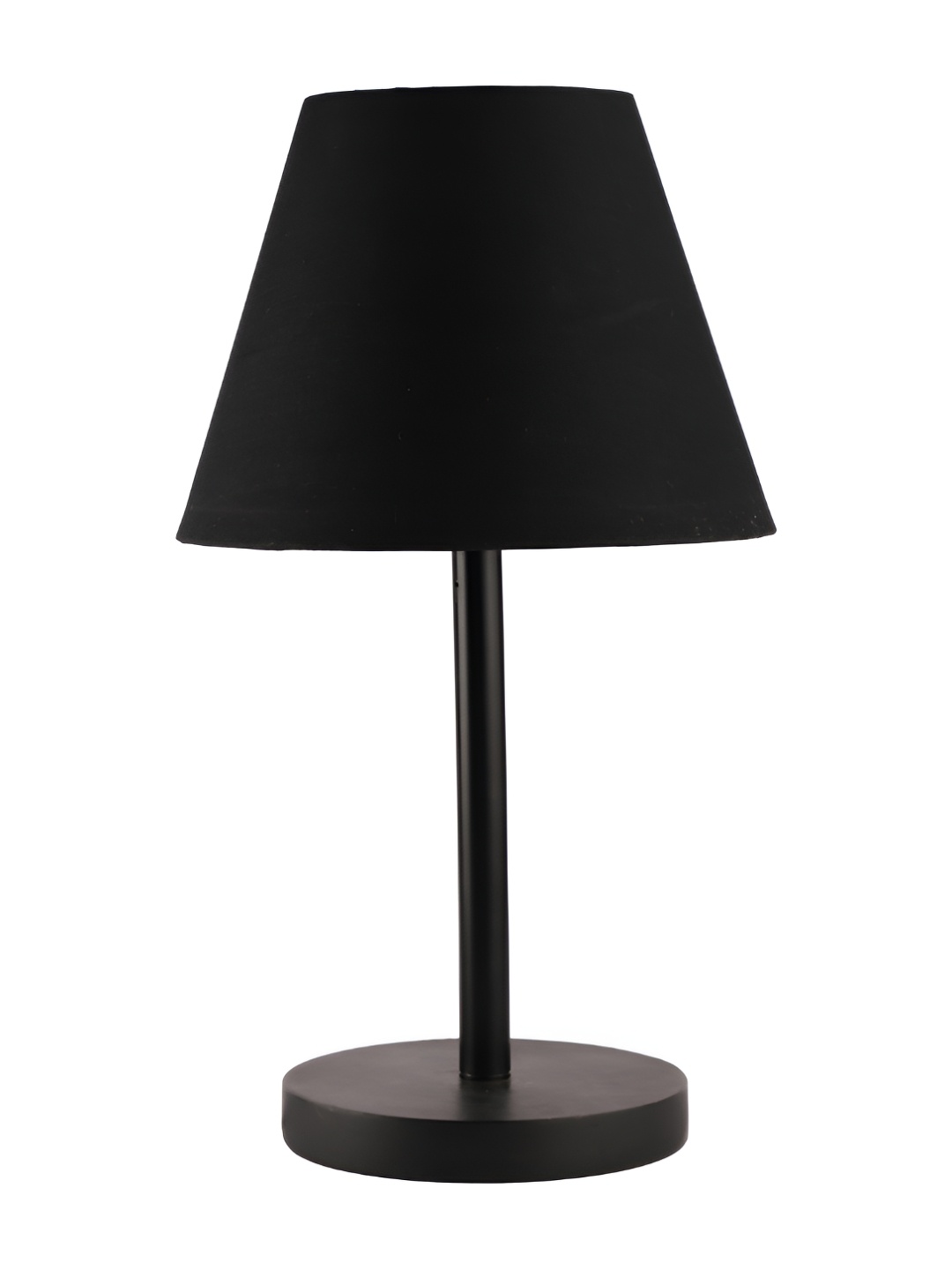 BTR CRAFTS Black Frustum Shape Metal Table Lamp with Adjustable Cord