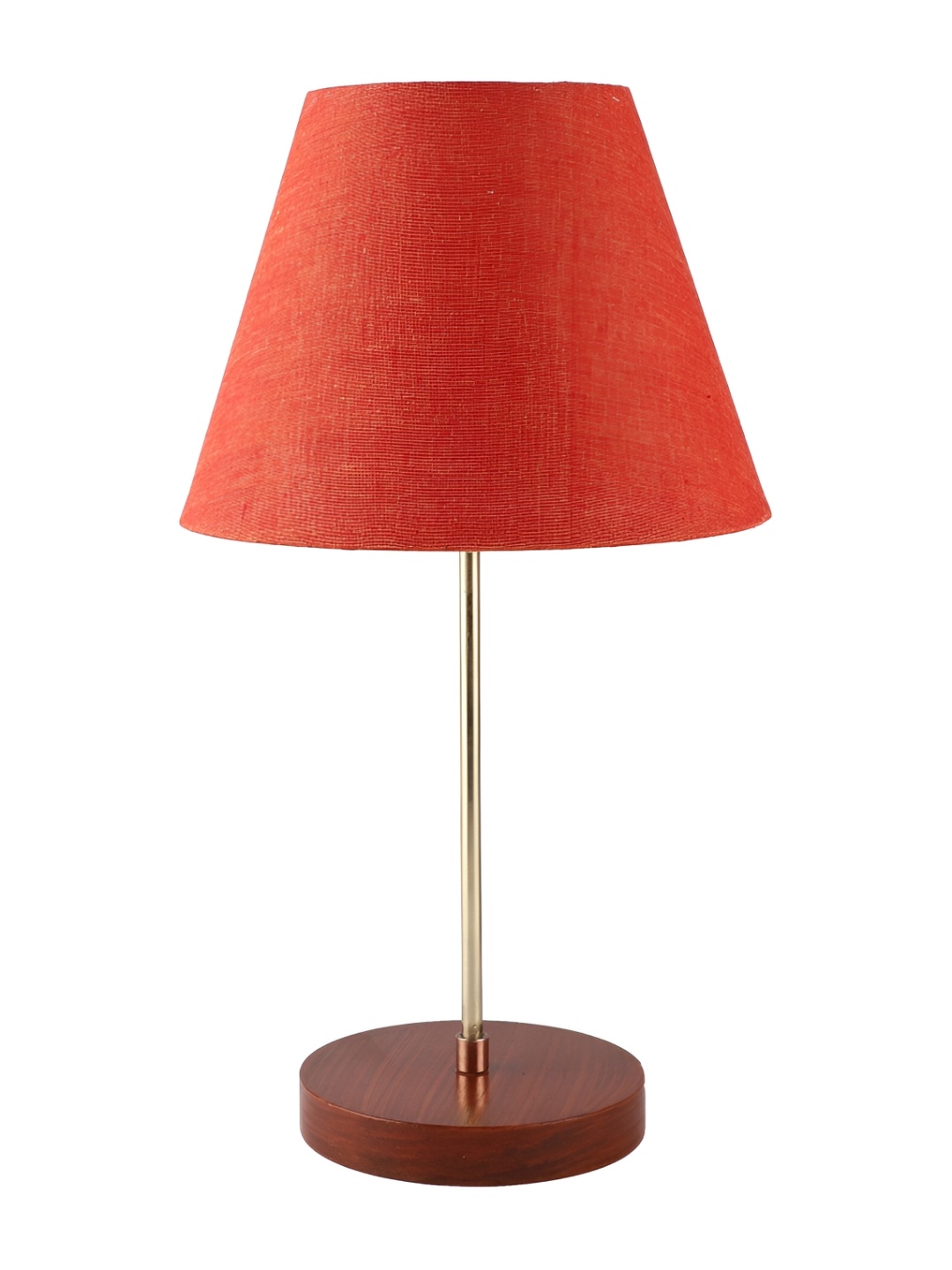 

BTR CRAFTS Red Metal Frustum Shaped Table Lamp with Adjustable Cord