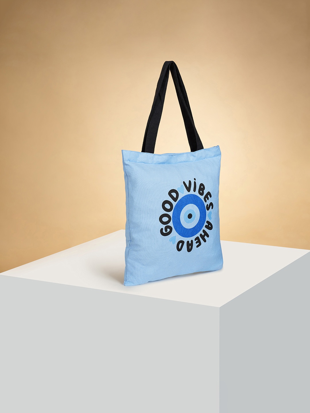 

Forever Glam by Pantaloons Typography Printed Tote Bag, Blue