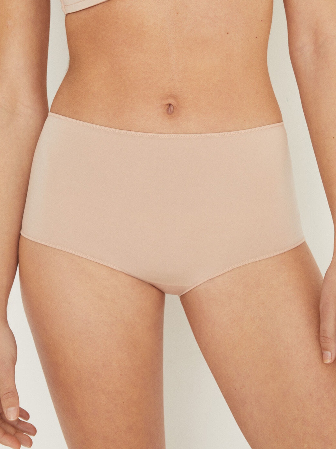 

Women'secret Women Seamless Satin Hipsters 4302080-34, Nude