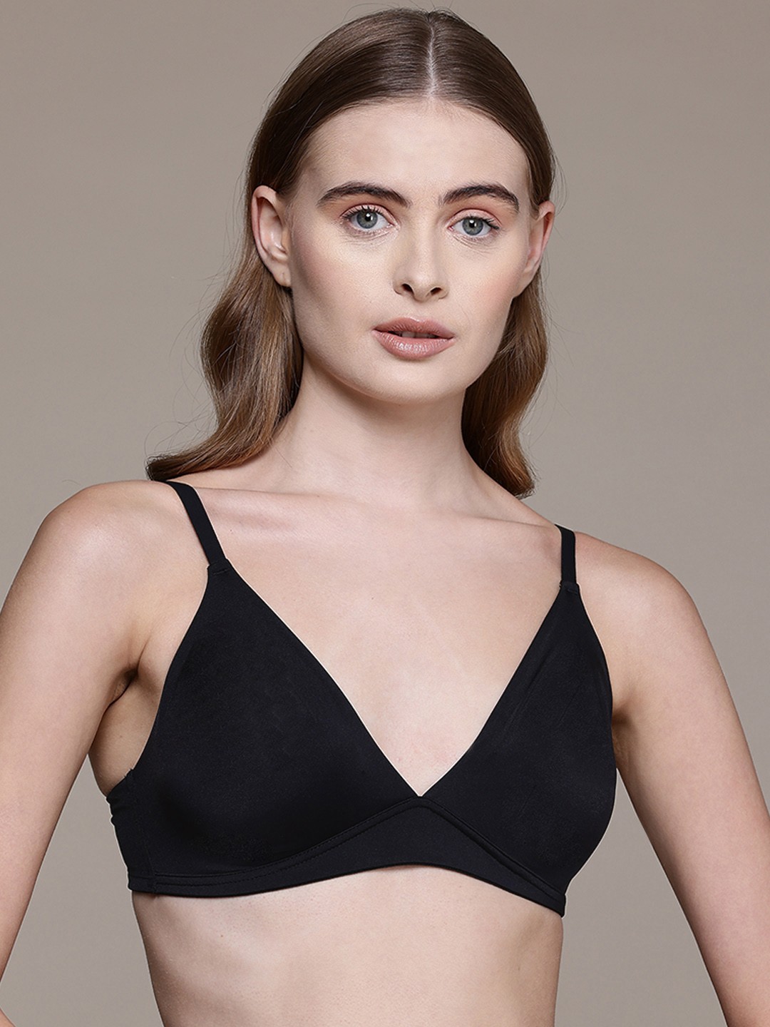 

women'secret Bra Medium Coverage Underwired Lightly Padded, Black