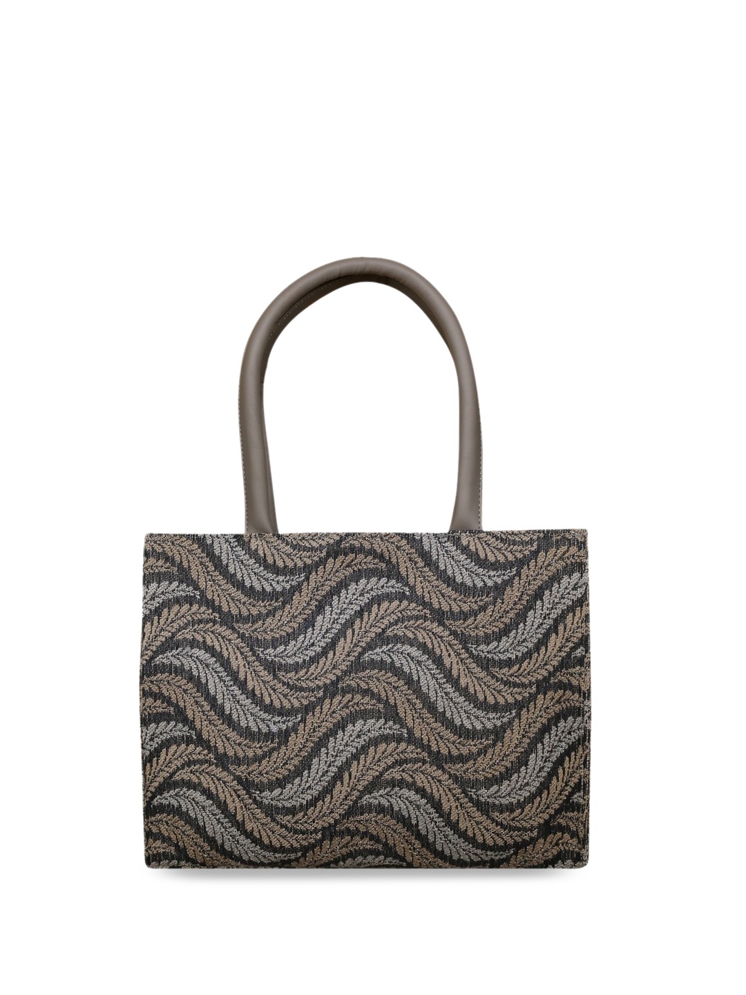 

BAGGATE Self Design Handheld Bag, Grey