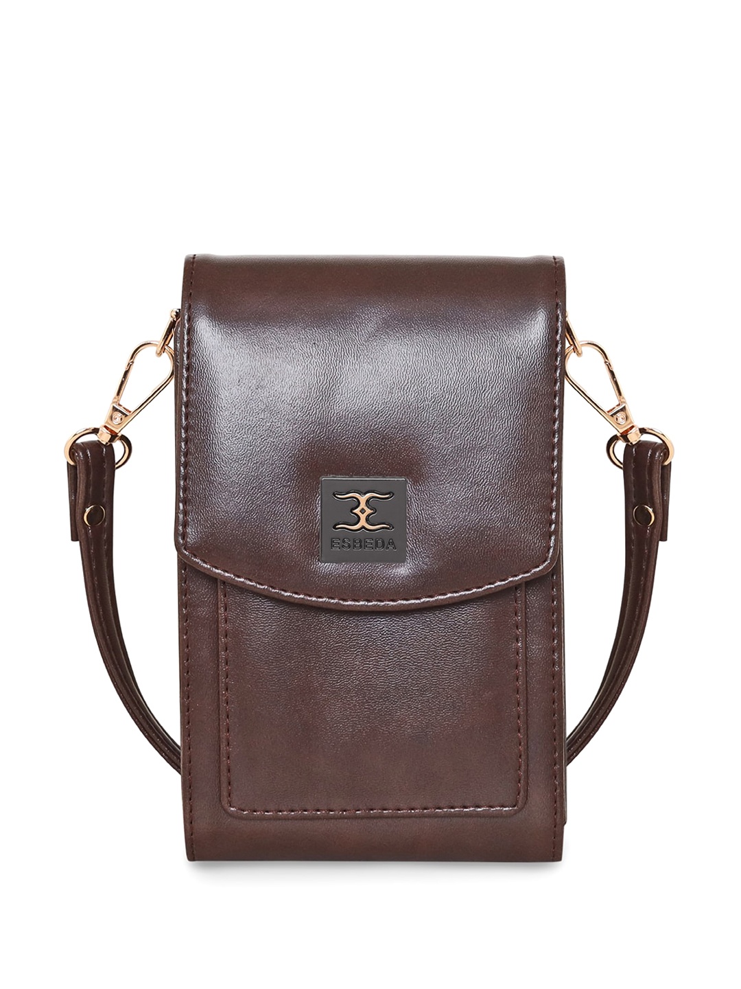 

ESBEDA Women Mobile Pouch With A detachable sling strap, Brown