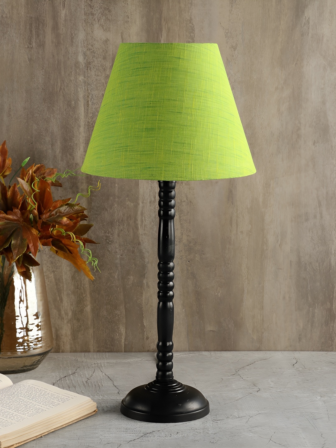 

BTR CRAFTS Green Textured Metal Table Lamp With Adjustable Cord