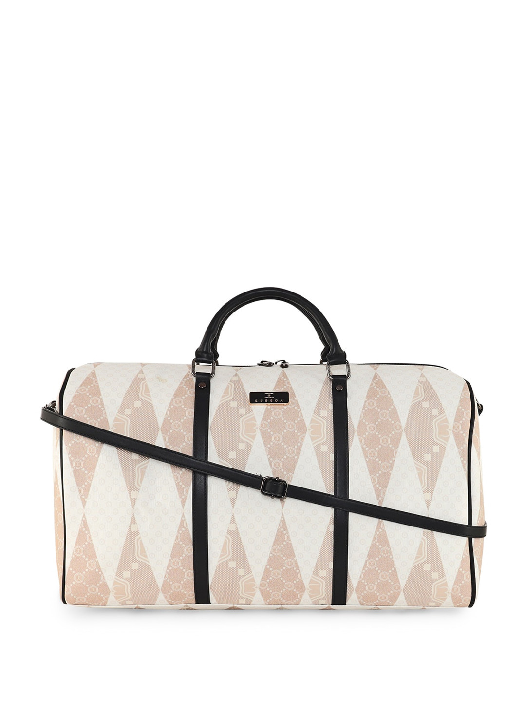 

ESBEDA Unisex Printed Traveler Duffle Bag, White