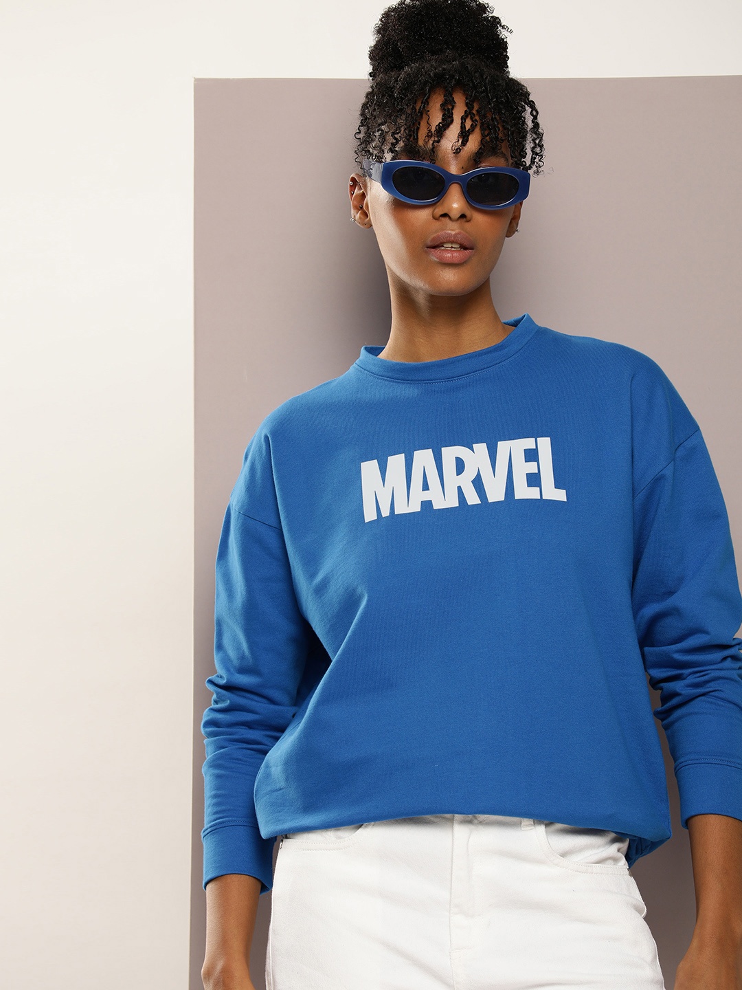 

Kook N Keech Marvel Printed Pure Cotton Sweatshirt, Blue