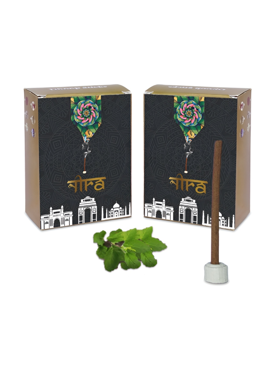 

Nira Fragrances Brown 2 Pieces Pure Cow Dung Haven Dhoop Sticks