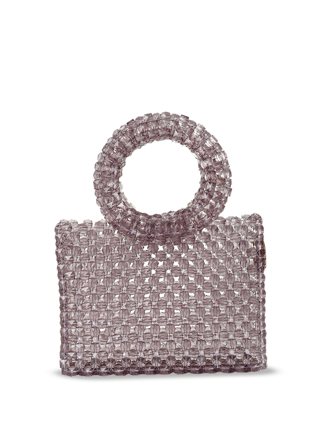 

DEPANO Embellished Handheld Bag, Grey