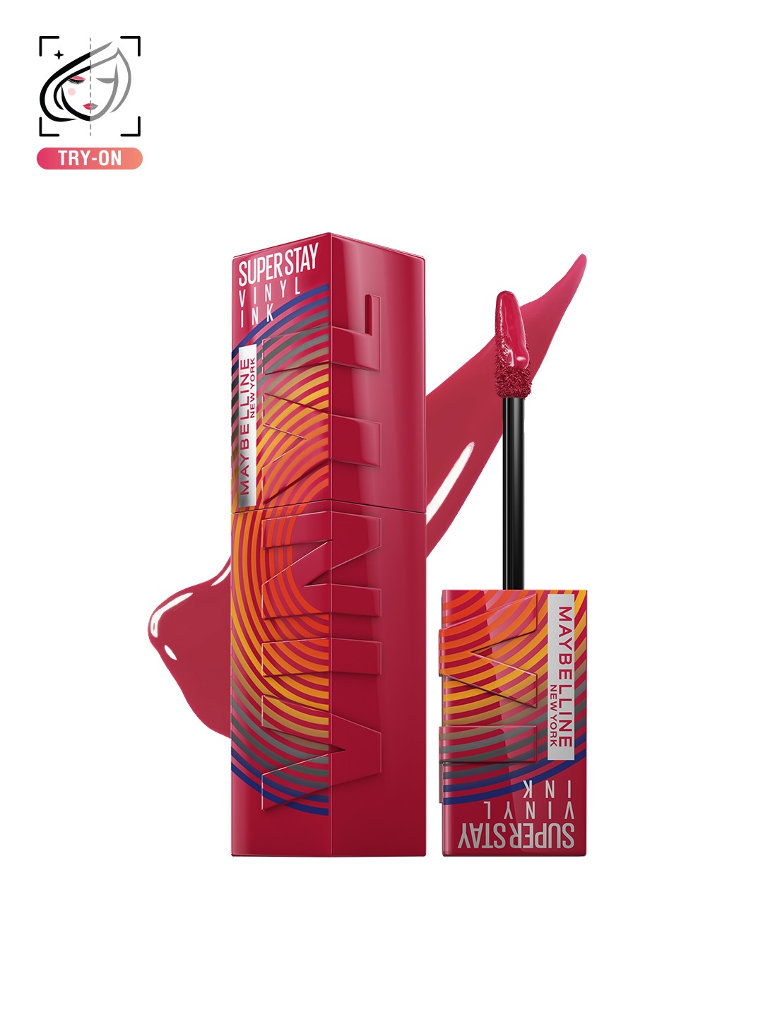 

Maybelline Super Stay Vinyl Ink Music Collection Liquid Lipstick 4.2ml - Eccentric 80, Pink
