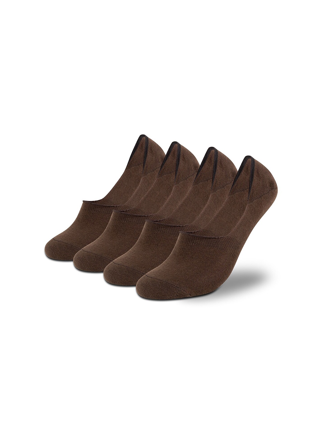 

Supersox Men Pack Of 4 Anti Slip Pure Cotton Shoe Liner Socks, Brown