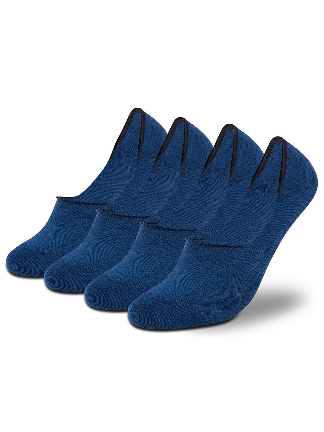 

Supersox Men Pack Of 4 Anti-Slip Pure Cotton Shoe Liners, Navy blue