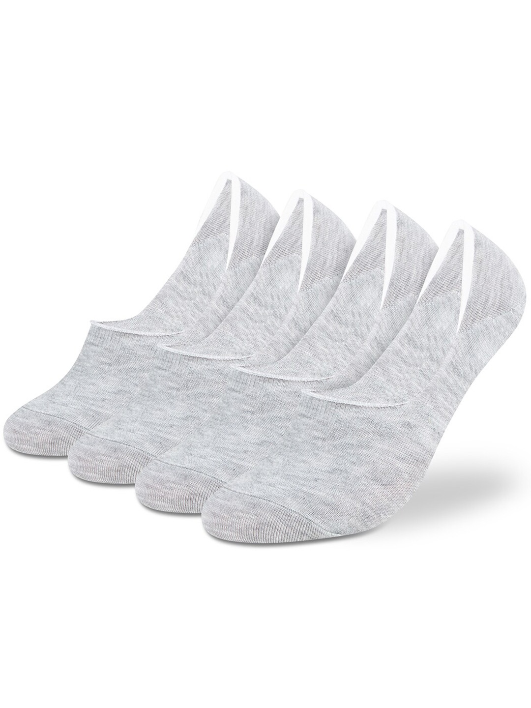 

Supersox Men Pack Of 4 Anti-Slip Pure Cotton Shoe Liners, Grey