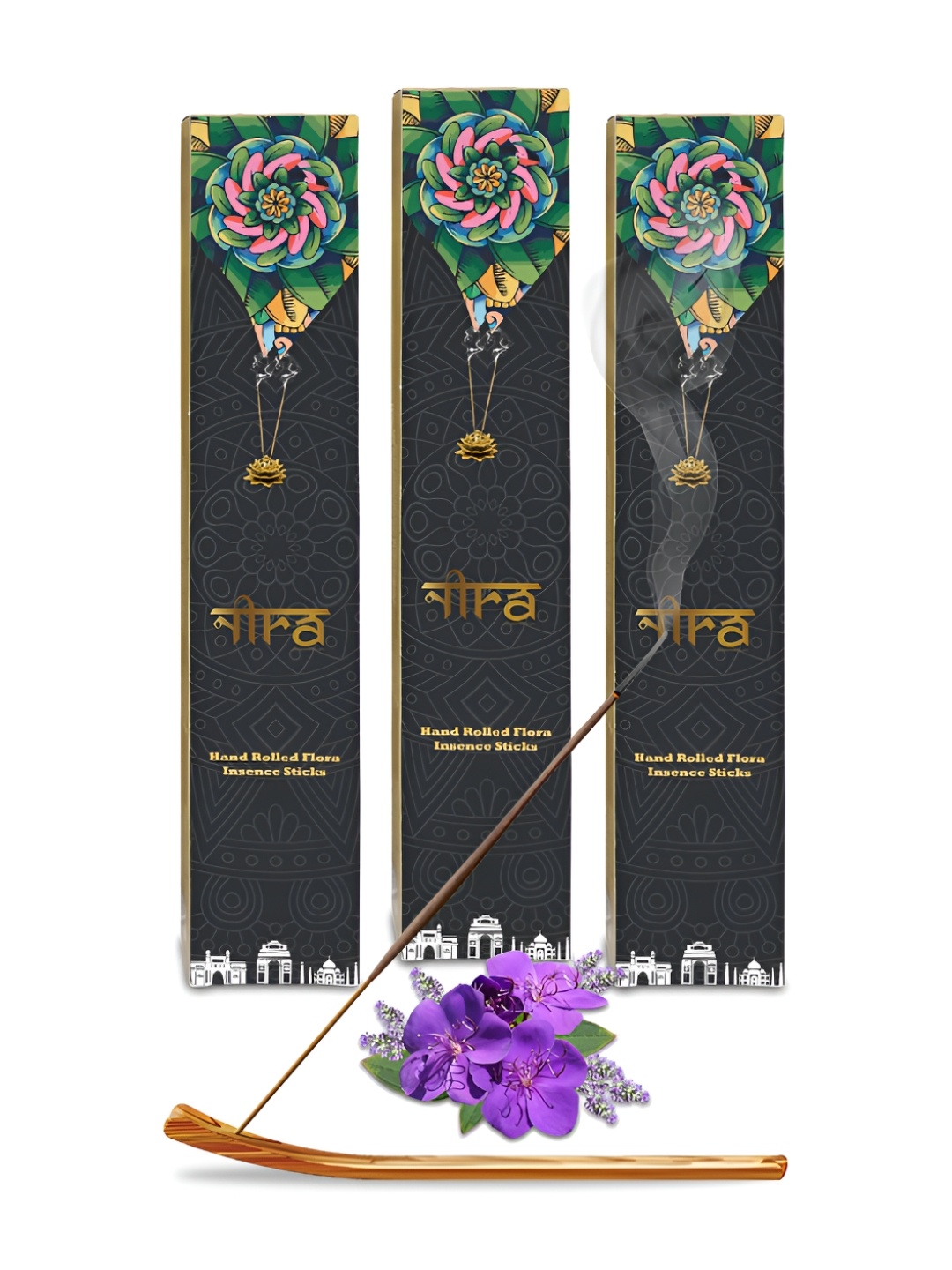 

Nira Fragrances 3-Pcs Brown Lavender Incense Sticks
