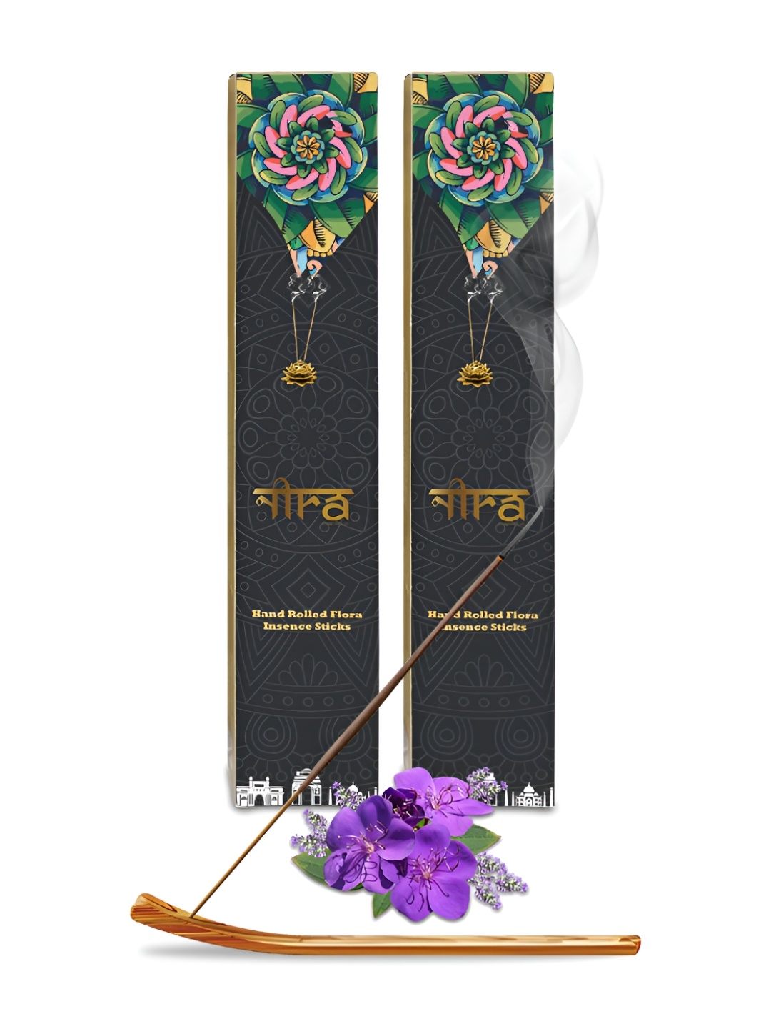 

Nira Fragrances Brown 2 Pieces Pure Cow Dung Lavender Incense Sticks