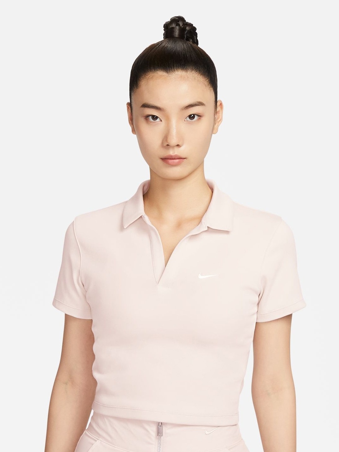 

Nike Sportswear Essential Short Sleeves Polo Collar Cotton T-shirt, Off white
