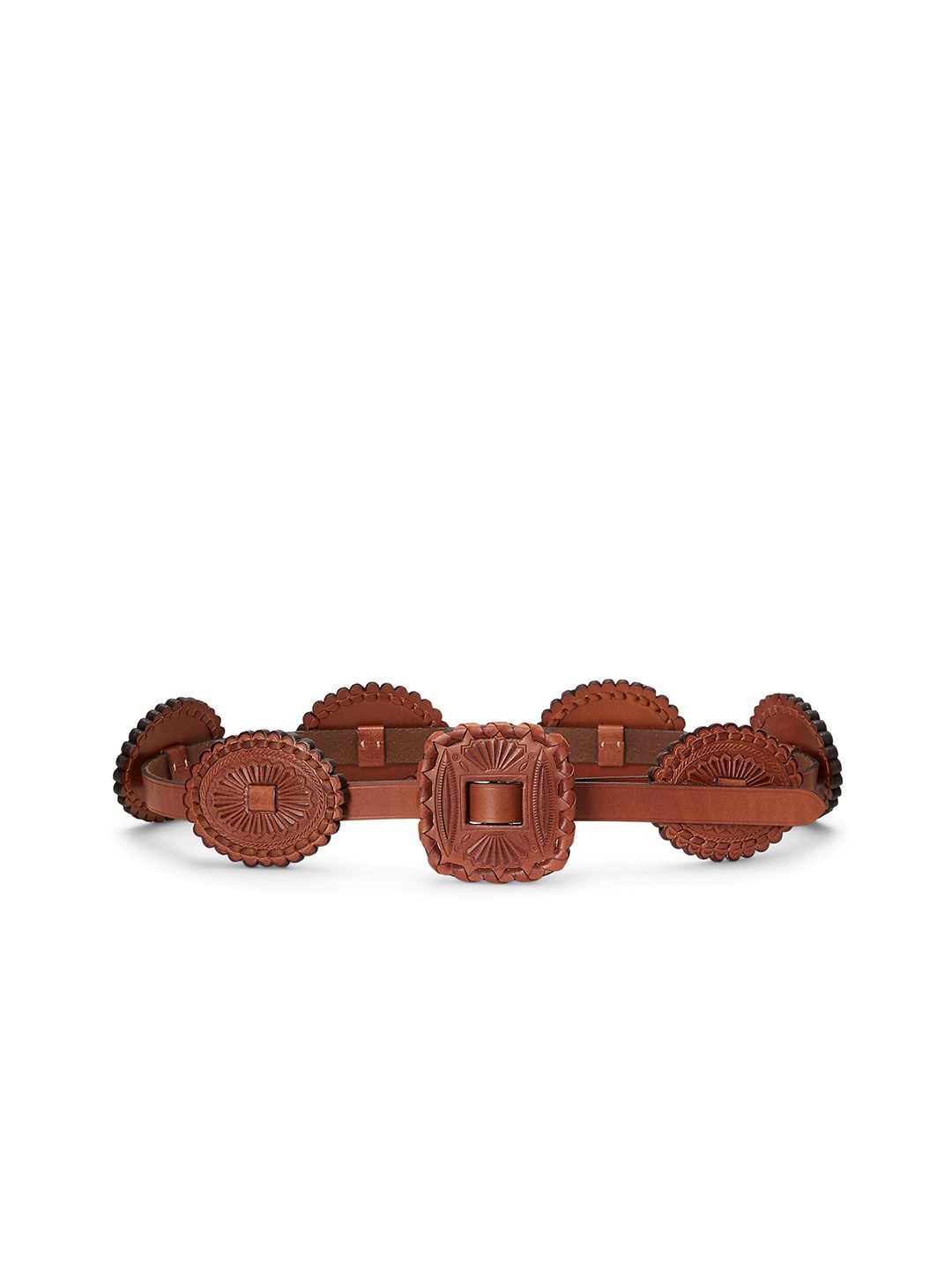 

Polo Ralph Lauren Women Leather Skinny Belt, Brown