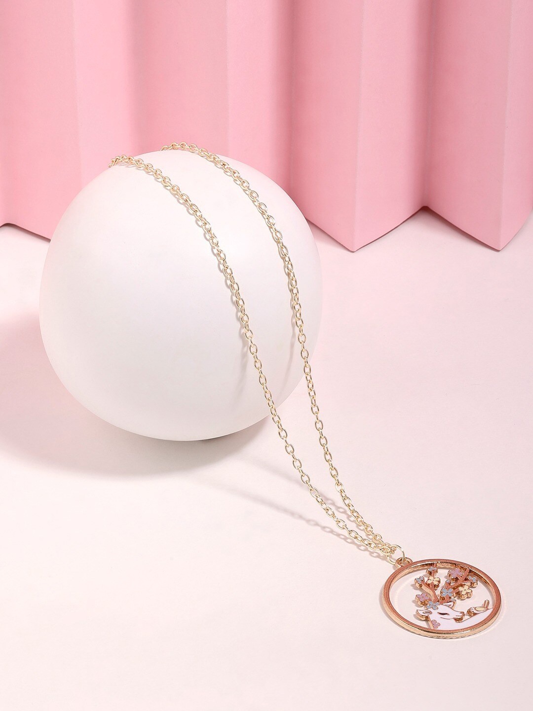 AMI Gold Plated Enamelled Chain